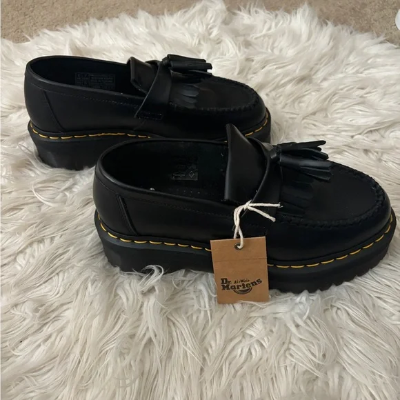 Dr. Martens Black Leather Tassel Loafers - Picture 4 of 5